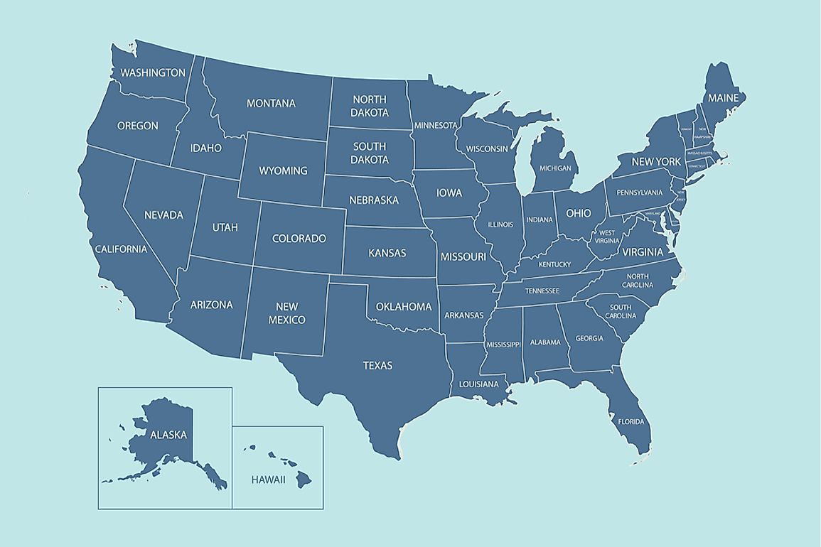 Of the 50 states, only the border of Hawaii is not defined by any straight lines. 