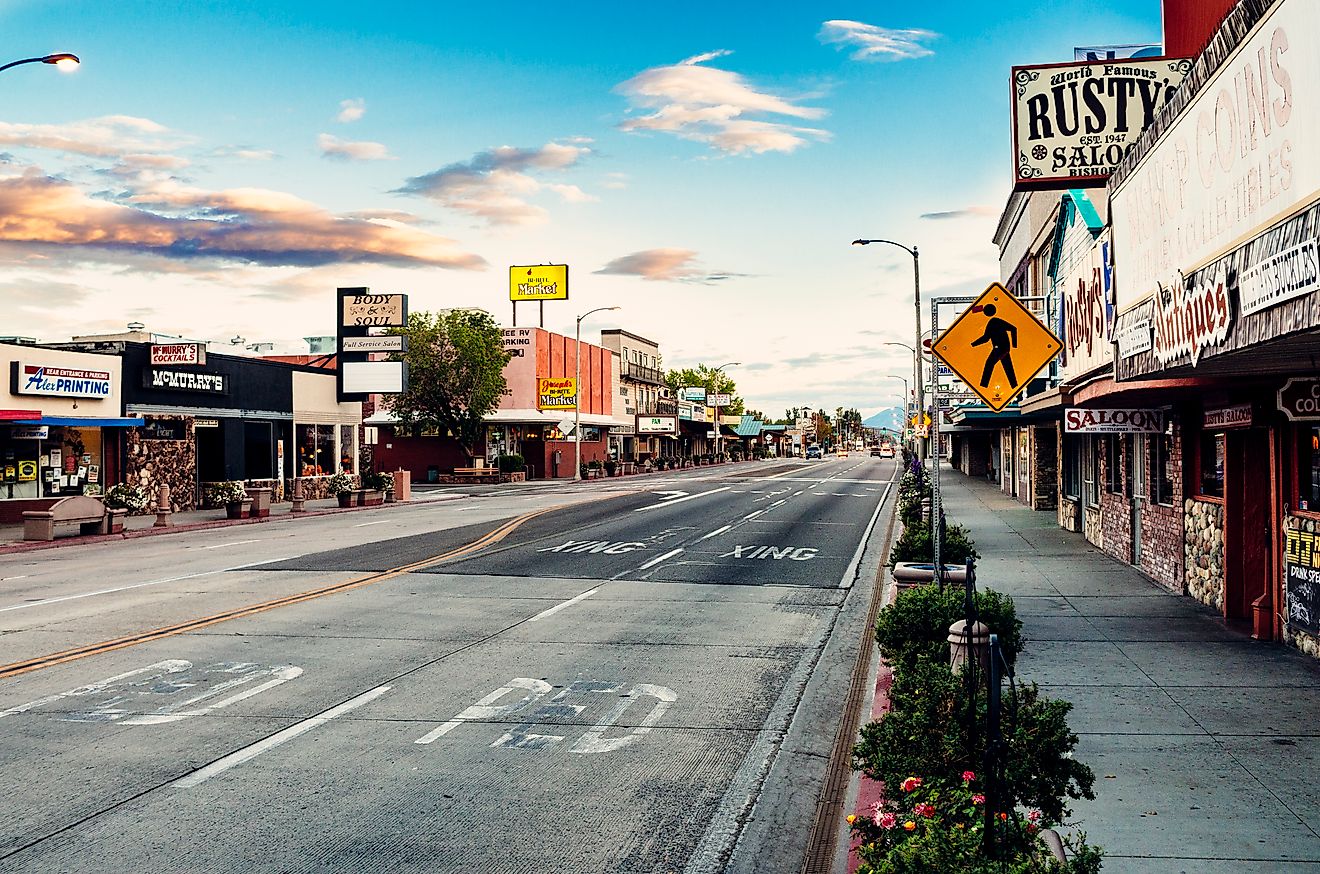 Main Street on Bishop, California, via lucentius / iStock.com
