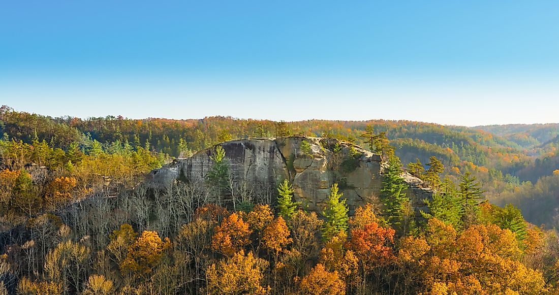 Red River Gorge was designated as a National Natural Landmark in 1975.