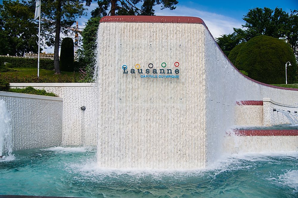 Lausanne, Switzerland is the home of the International Olympic Committee.  Editorial credit: Roman Vukolov / Shutterstock.com