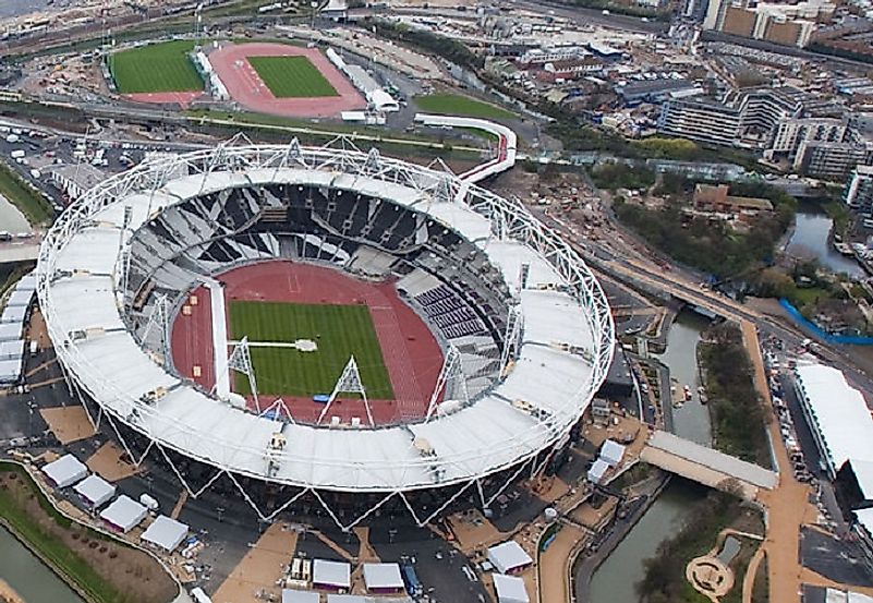 The Olympic Stadium in London, built for the 2012 Summer Games.