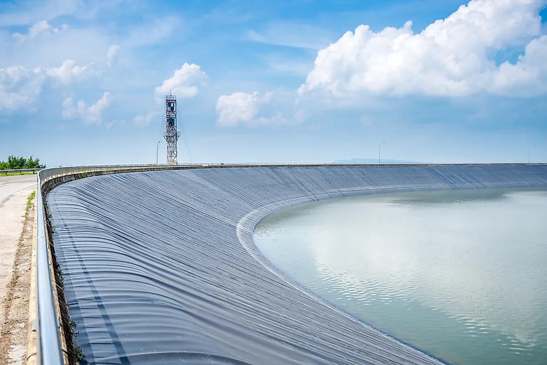 A reservoir in Thailand. 