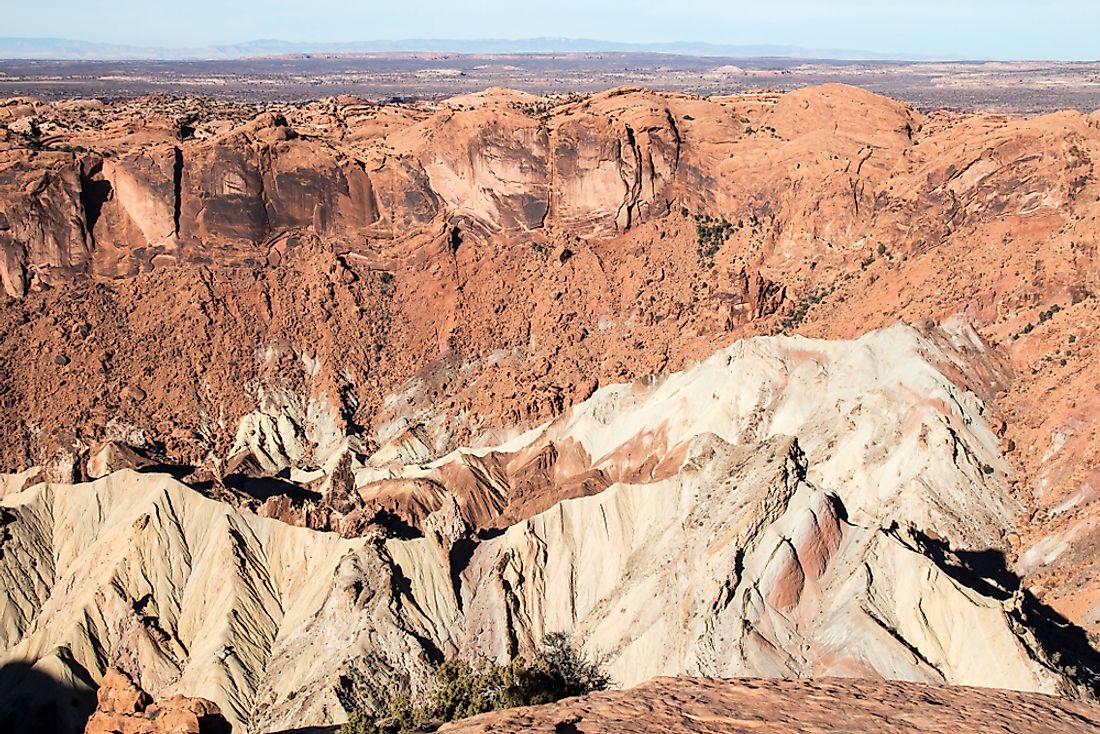 Upheaval Dome in Utah.