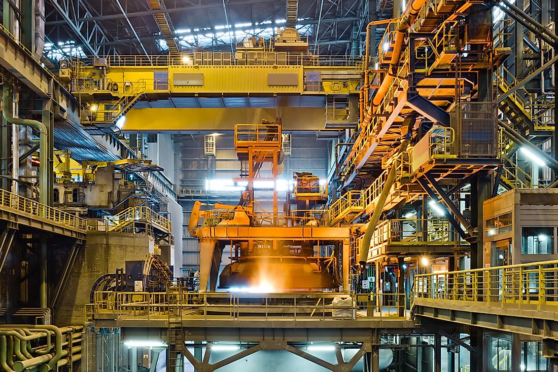 A steel production plant in Ukraine. 