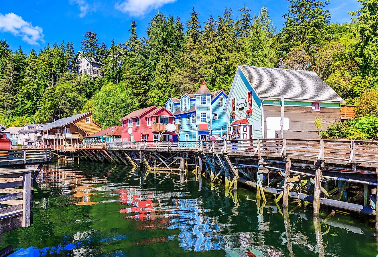 Ketchikan, Alaska, Creek Street, the historic broadwalk.