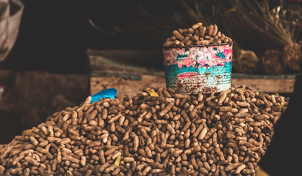 Peanut production is a large industry in Senegal.