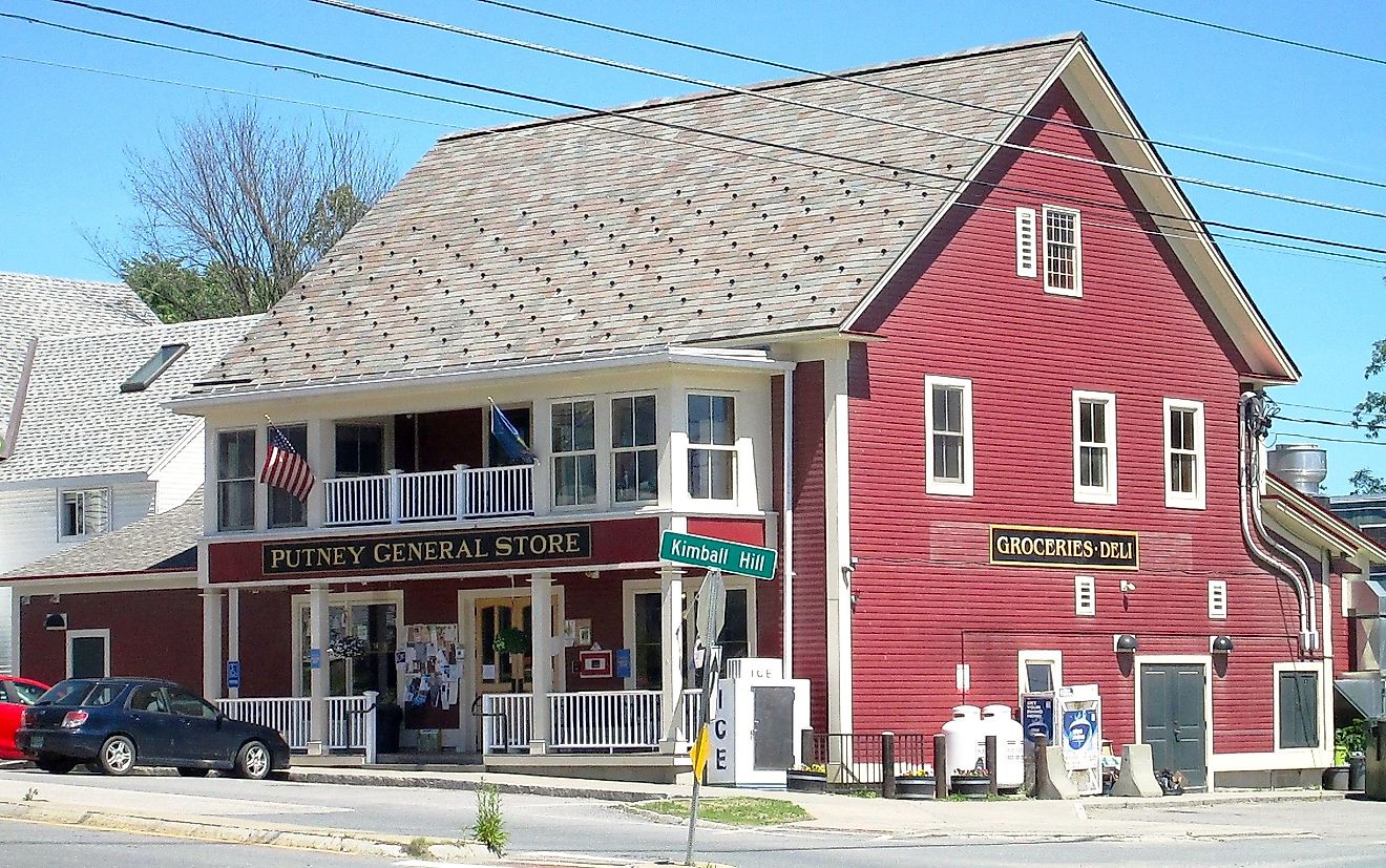 Putney General Store in Putney, Vermont. Image credit: Beyond My Ken via Wikimedia Commons.
