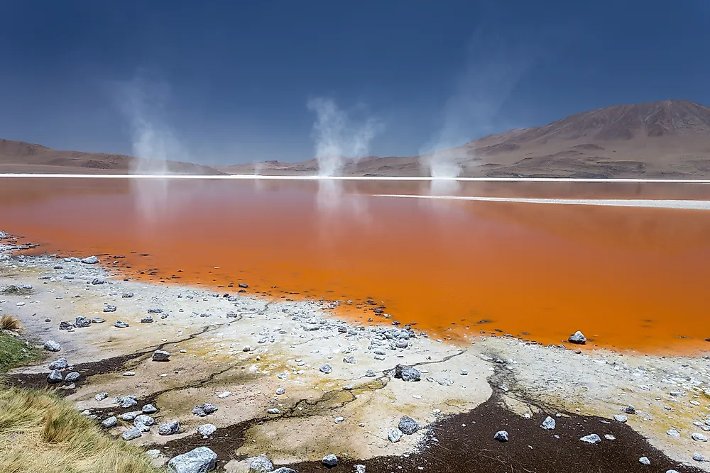Steam devils form over water bodies or wetlands.