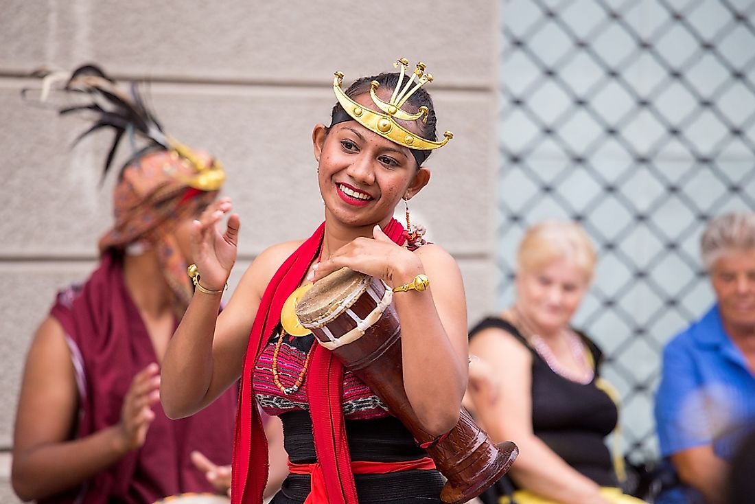 A dancer from Timor-Leste. Editorial credit: Simon Kovacic / Shutterstock.com.