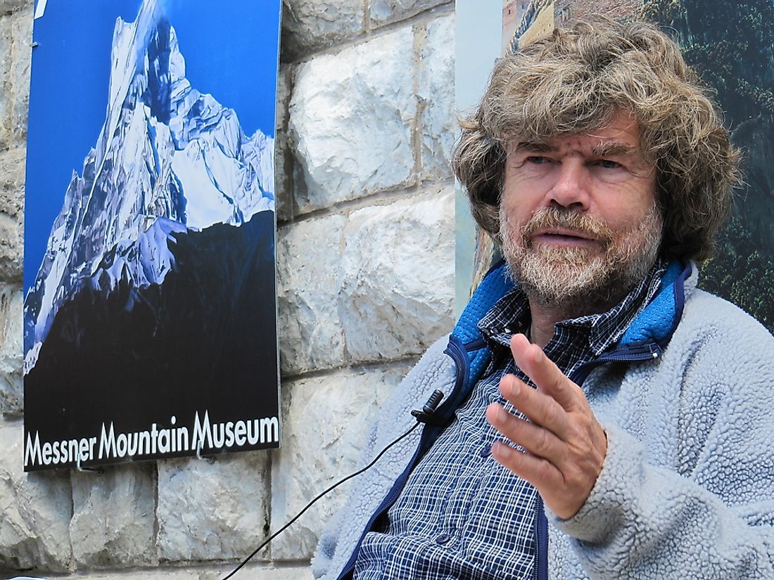 Famous mountaineer Reinhold Messner. Editorial credit: TonelloPhotography / Shutterstock.com. 