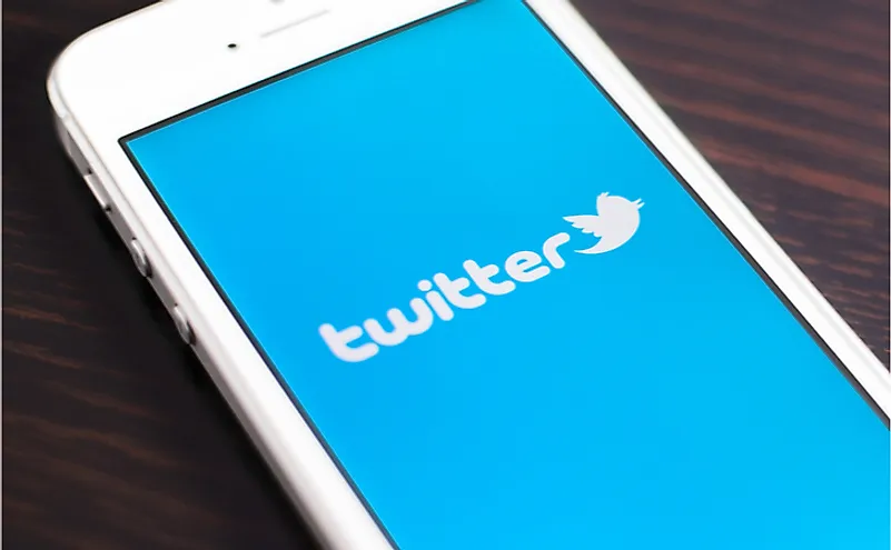 Twitter is an online social networking and microblogging service that enables users to send and read "tweets." Editorial credit: Twin Design / Shutterstock.com