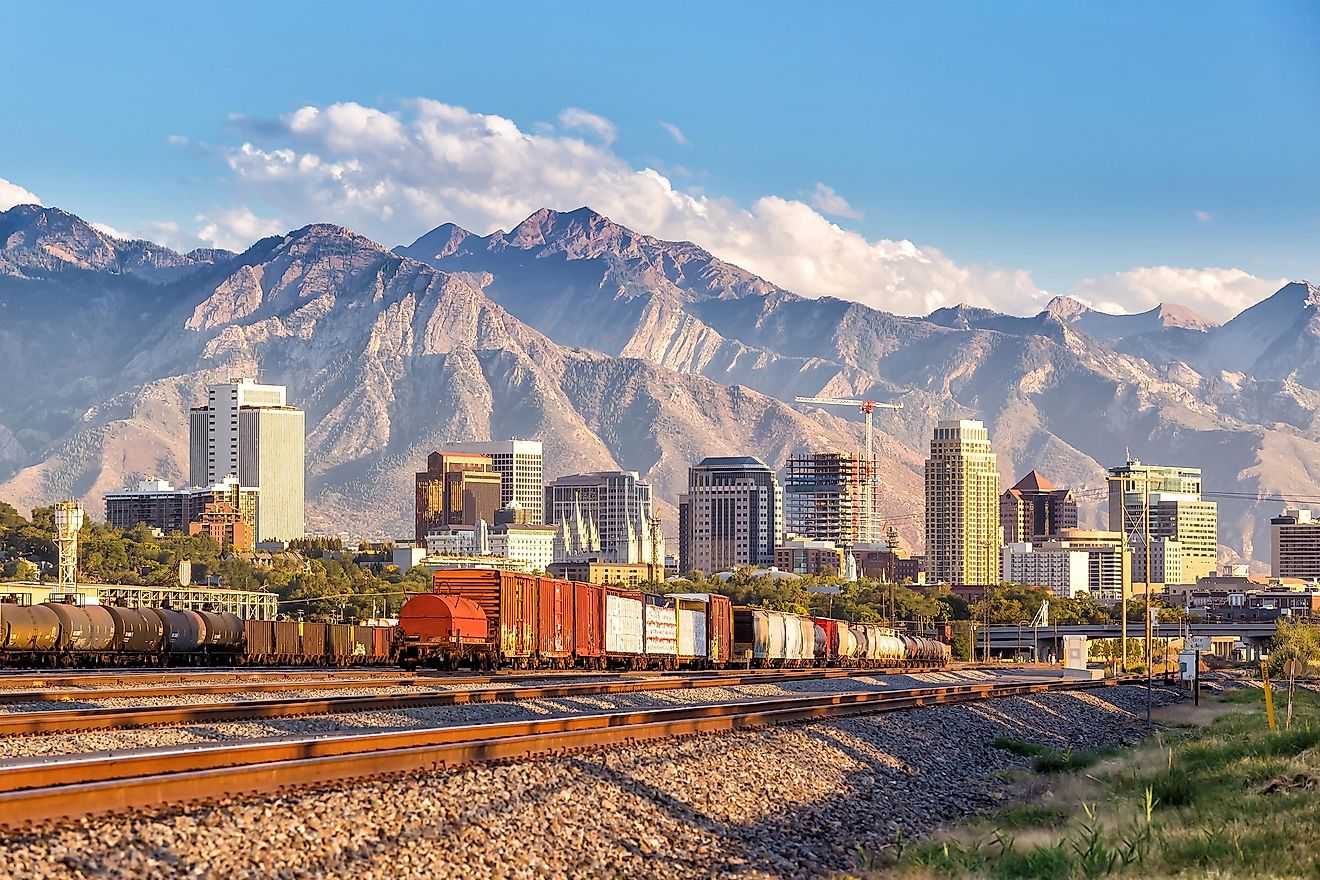 The gorgeous Utah city of Salt Lake City.