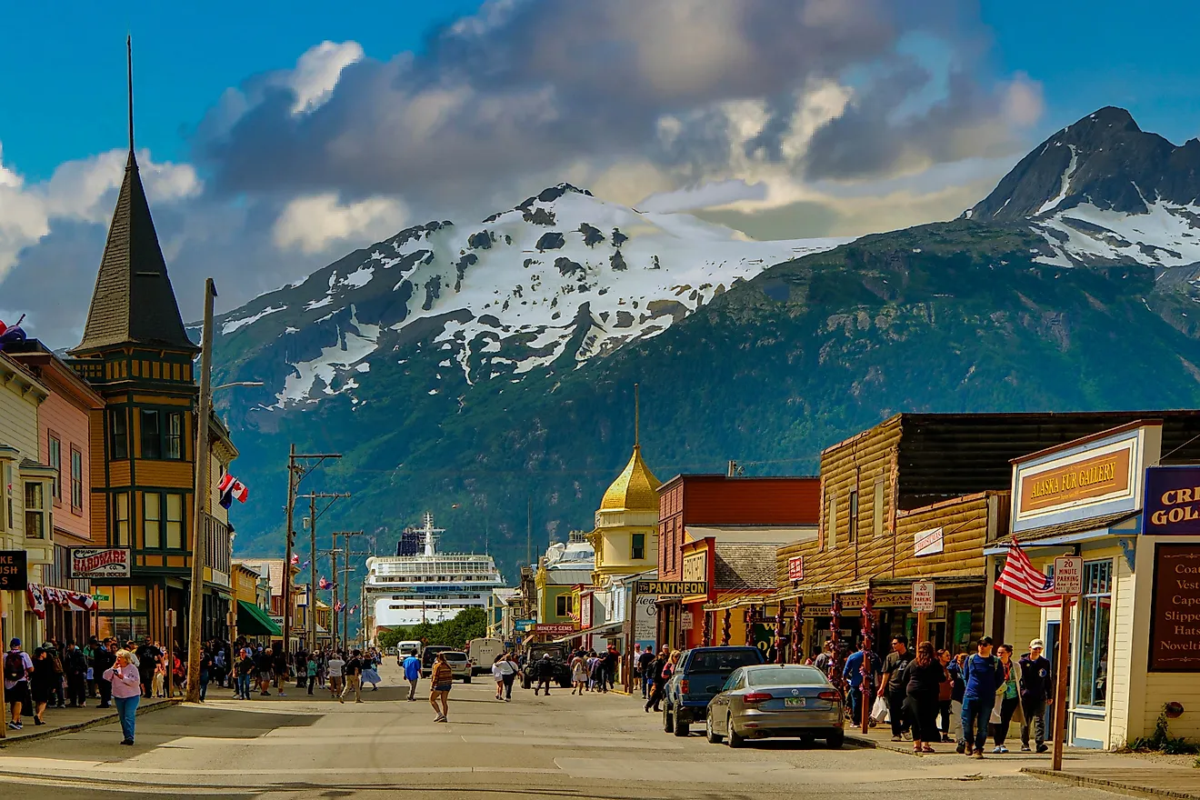 The beautiful town of Skagway, Alaska. Image credit: Darryl Brooks / Shutterstock.com.