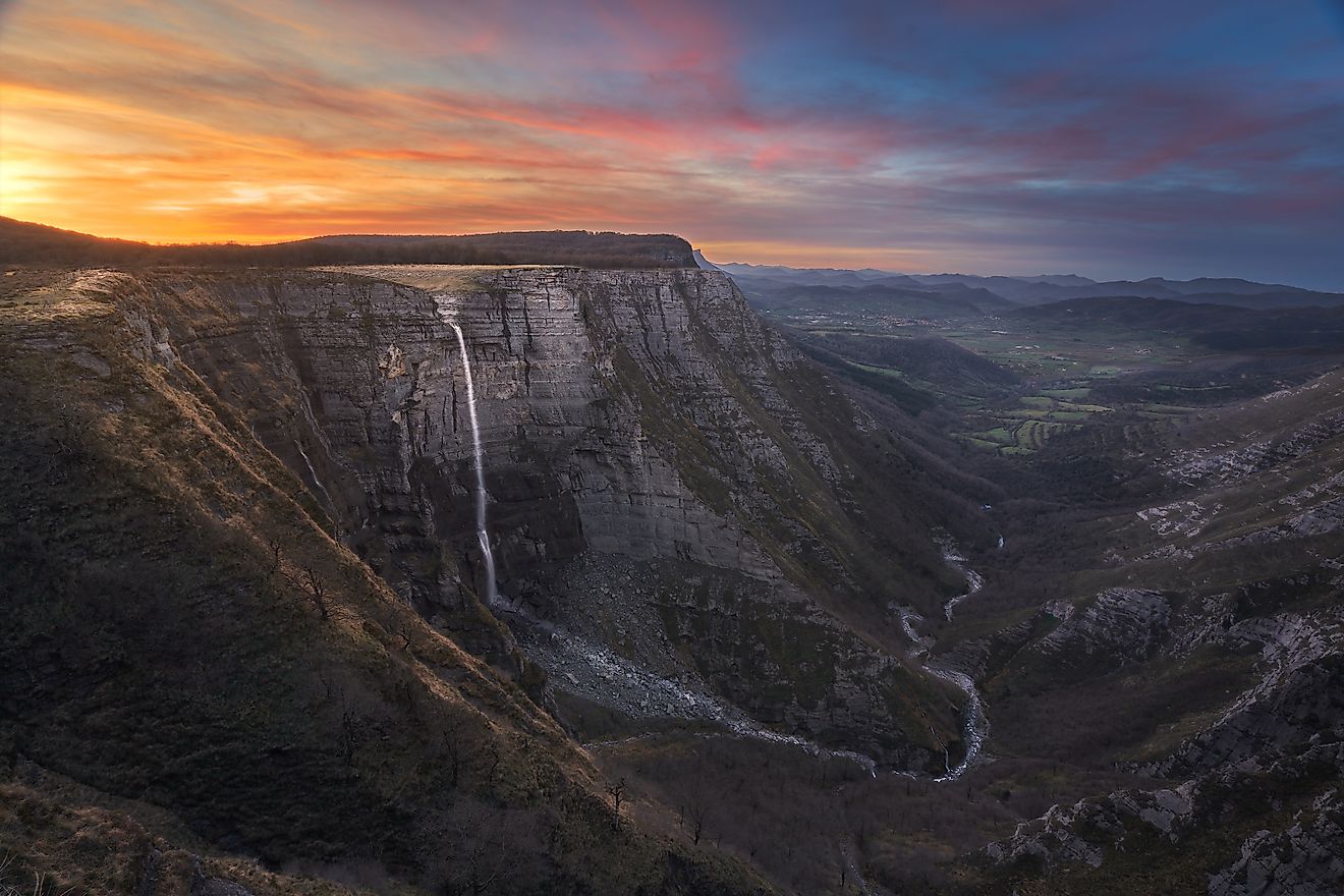 Salto del Nervion waterfall at Basque Country. Credit: Aritz Morcillo / Shutterstock