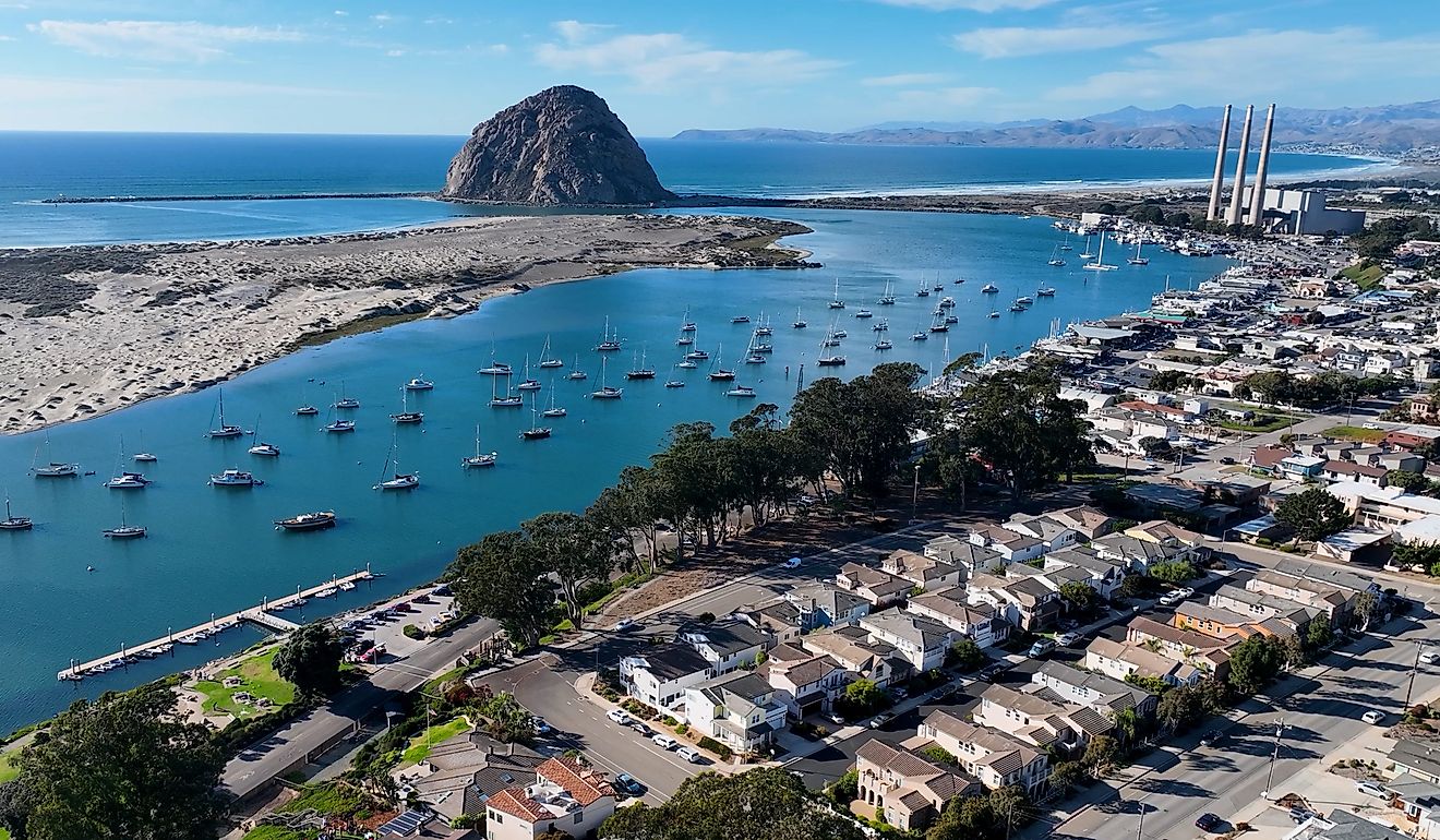Morro Bay, California, USA: Downtown cityscape. Editorial credit: ByDroneVideos / Shutterstock.com