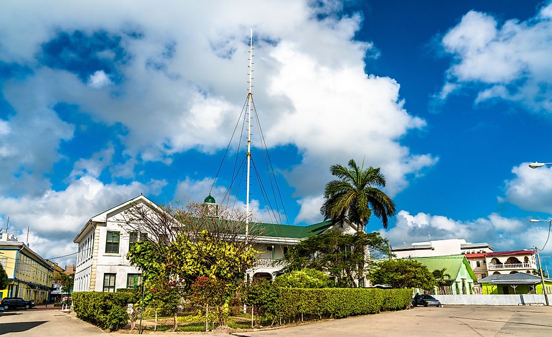 The Supreme Court building in Belize. 