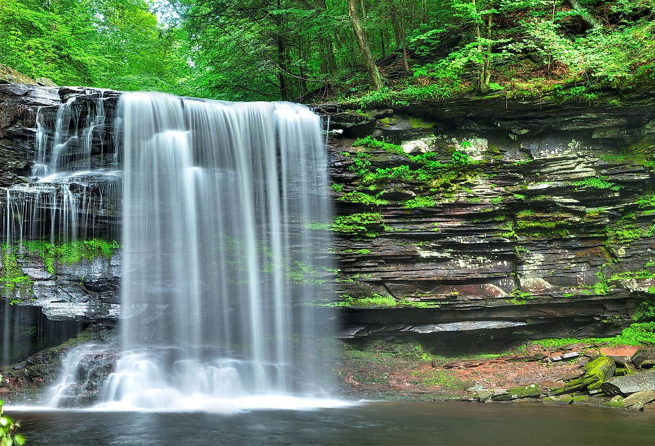 Harrison Wrights Fall in Ricketts Glen. Image credit LHBLLC via Shutterstock