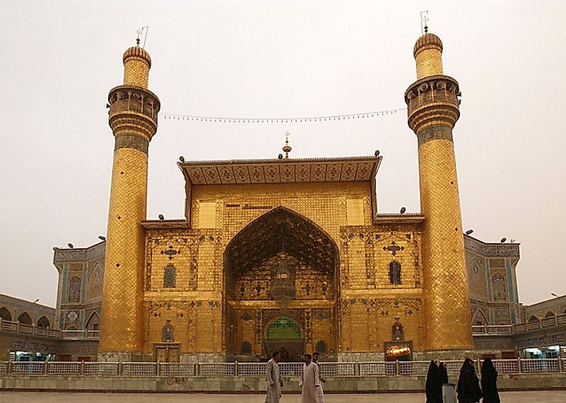 The Imam Ali Mosque in Najaf, Iraq.