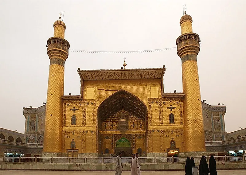 The Imam Ali Mosque in Najaf, Iraq.