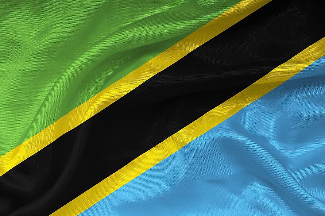 The flag of Tanzania.