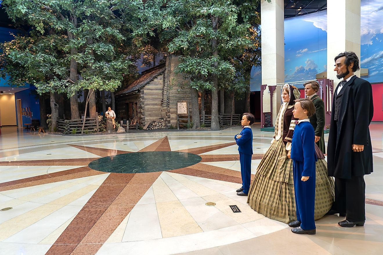 Abraham Lincoln Presidential Library and Museum in Springfield, Illinois. Image credit: EWY Media / Shutterstock.com.