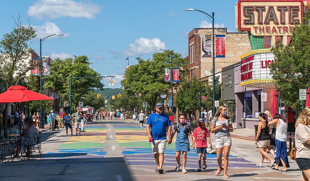 Downtown Traverse City, Michigan. (Image credit Heidi Besen via Shutterstock)