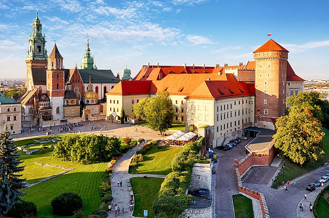 Wawel castle in Krakow. 