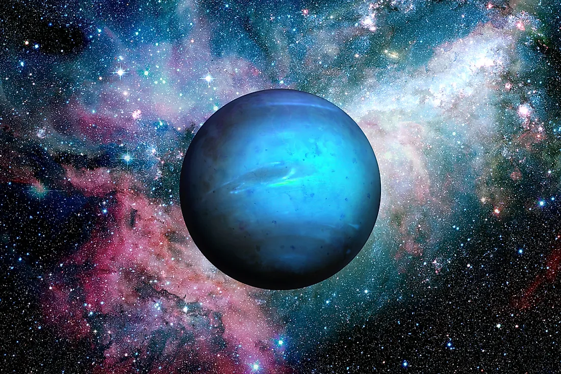 An artistic rendering of Neptune. 