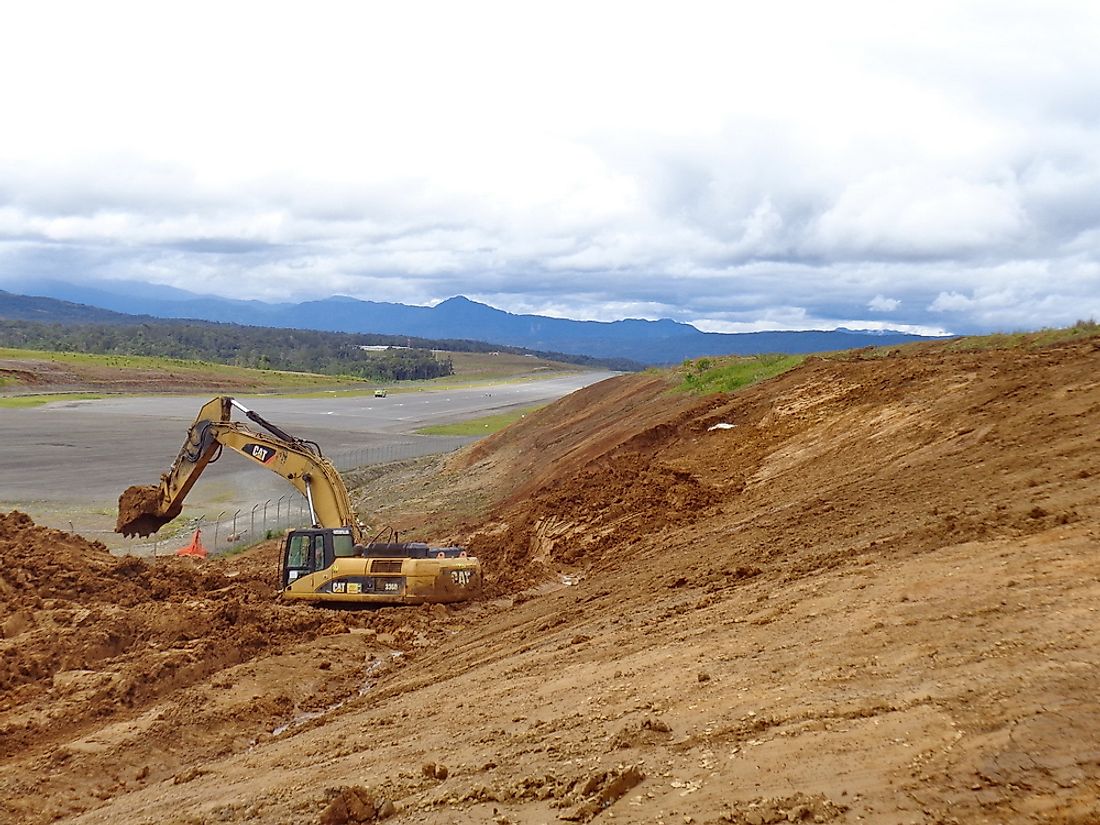 Heavy equipment in Papua New Guinea. Editorial credit: Angela N Perryman / Shutterstock.com. 