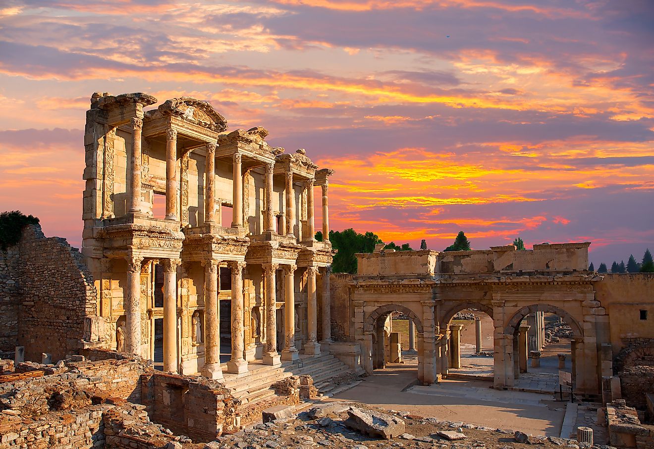 Celsus Library in Ephesus, Turkey. Image credit: Muratart/Shutterstock.com