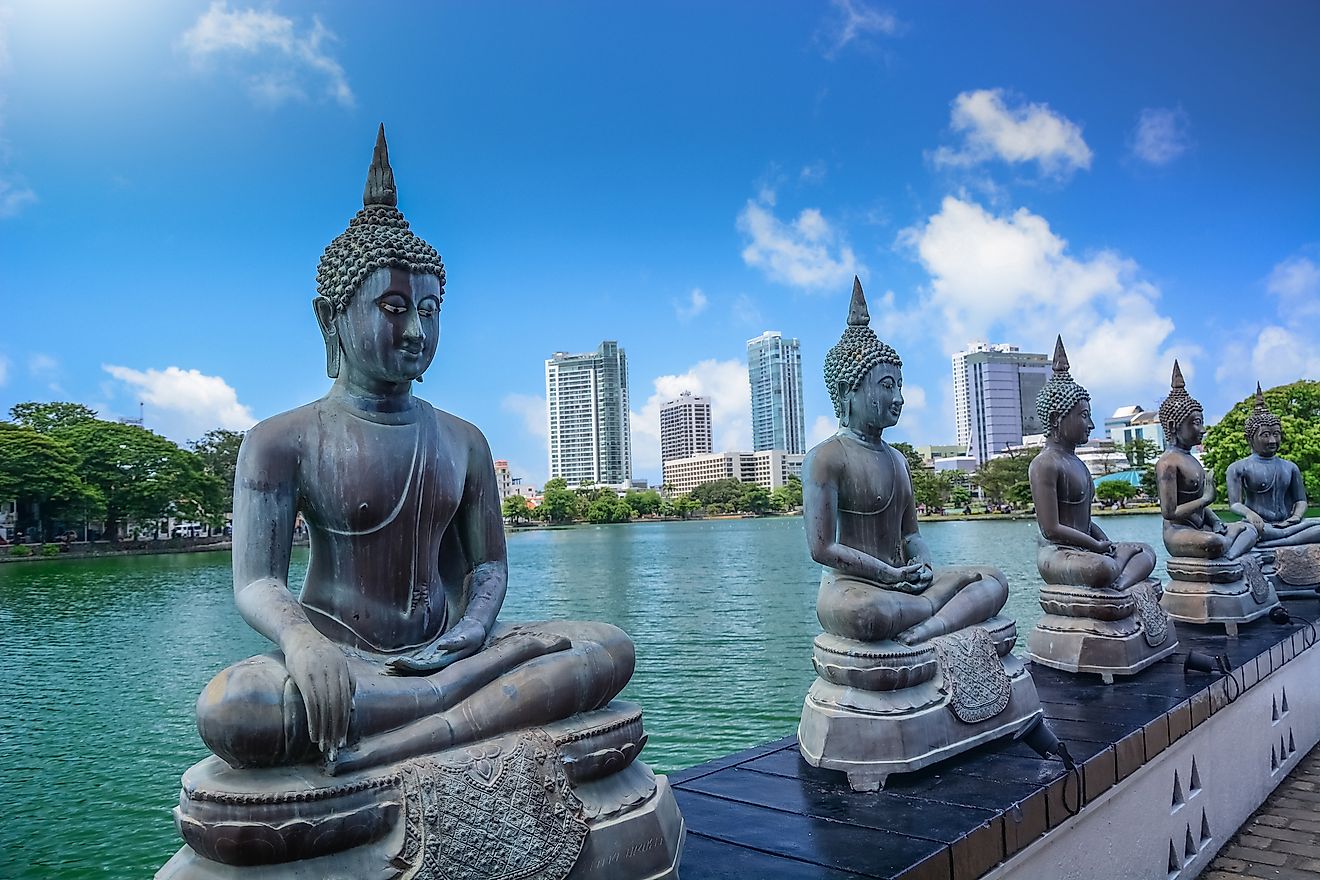 Rivers in Sri Lanka include the Kelani, which flows through the capital city of Colombo. 