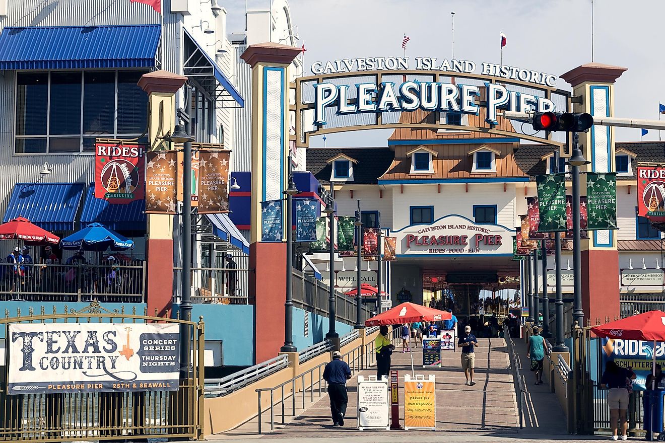 Galveston Island Historic Pleasure Pier in Texas