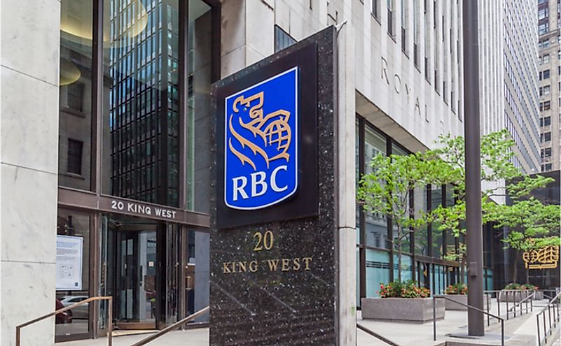 RBC in Toronto’s financial district Toronto, Ontario. Editorial credit: JHVEPhoto / Shutterstock.com.