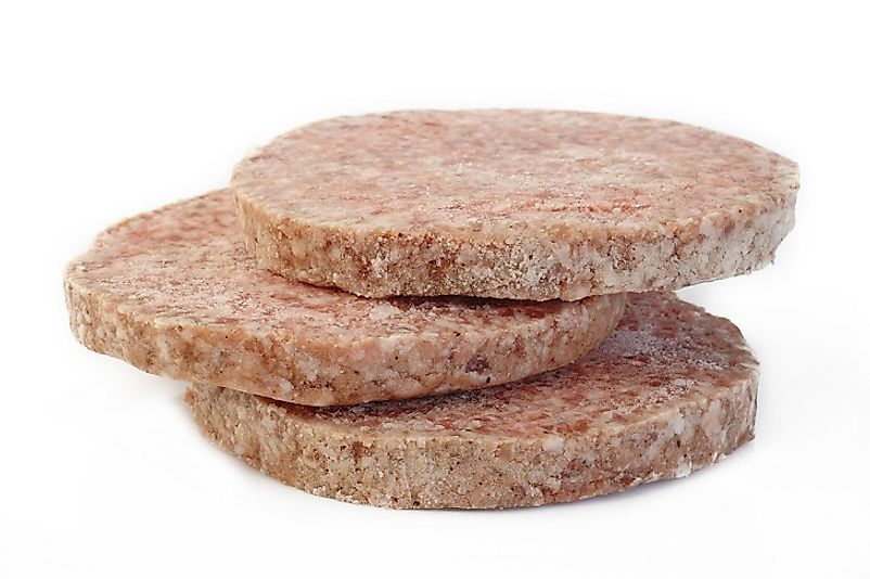 Preformed and frozen hamburger patties allow for greater consumer convenience.