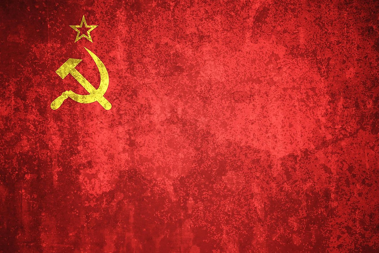 Flag of the Soviet Union. 