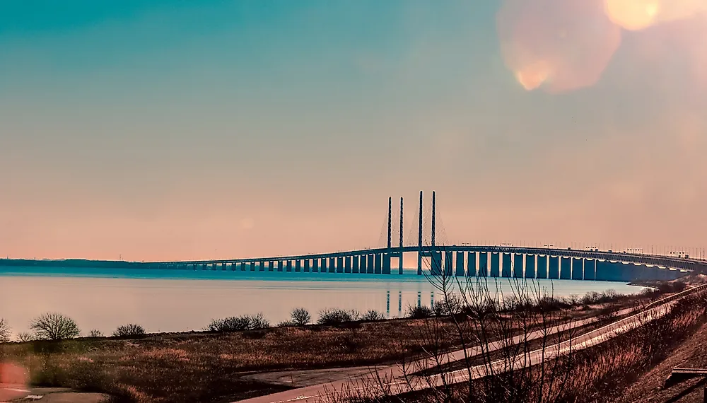 The Oresund Bridge connects Sweden and Denmark. 