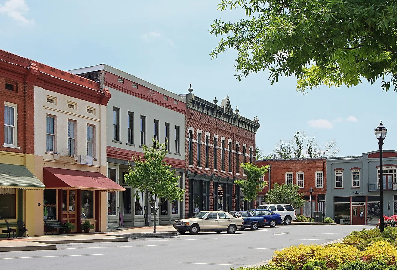 Downtown Adairsville, Georgia. Image credit Greg Henry via Shutterstock