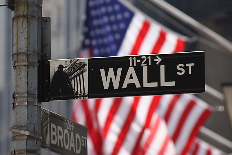 The world's two largest stock exchanges lie in the Wall Street area of Manhattan in New York City, United States of America.