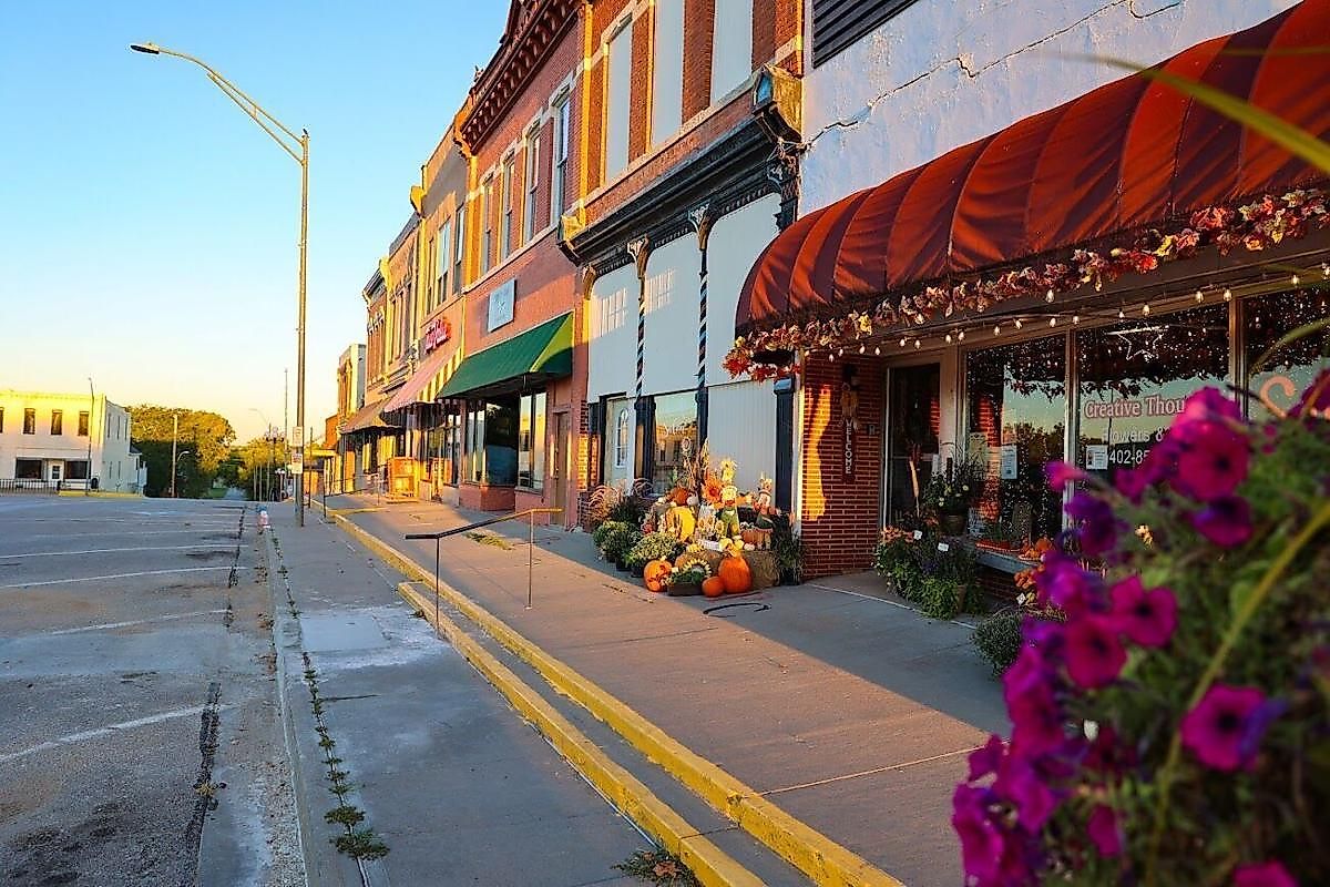 Downtown in Pawnee City, Nebraska. Courtesy of Ryan Swihart