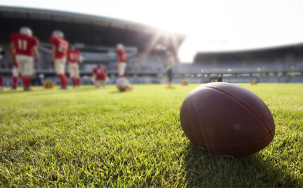 College football stadiums are often larger than professional football stadiums.