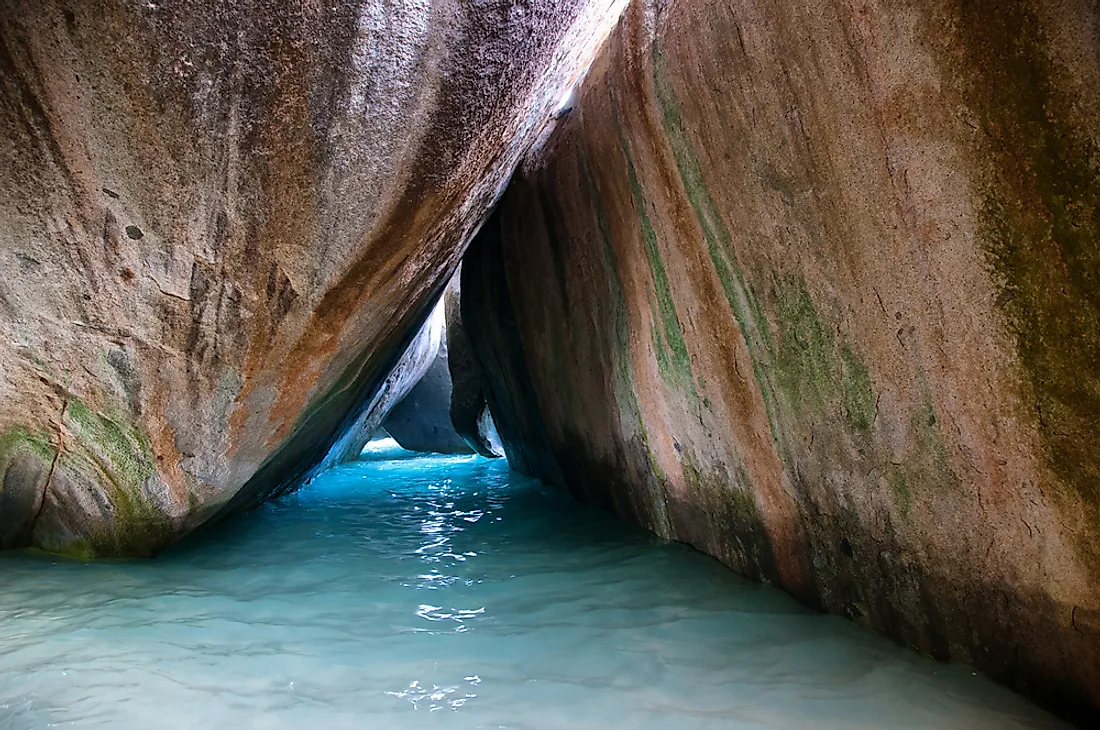 Huge boulders have created stunning pools. 