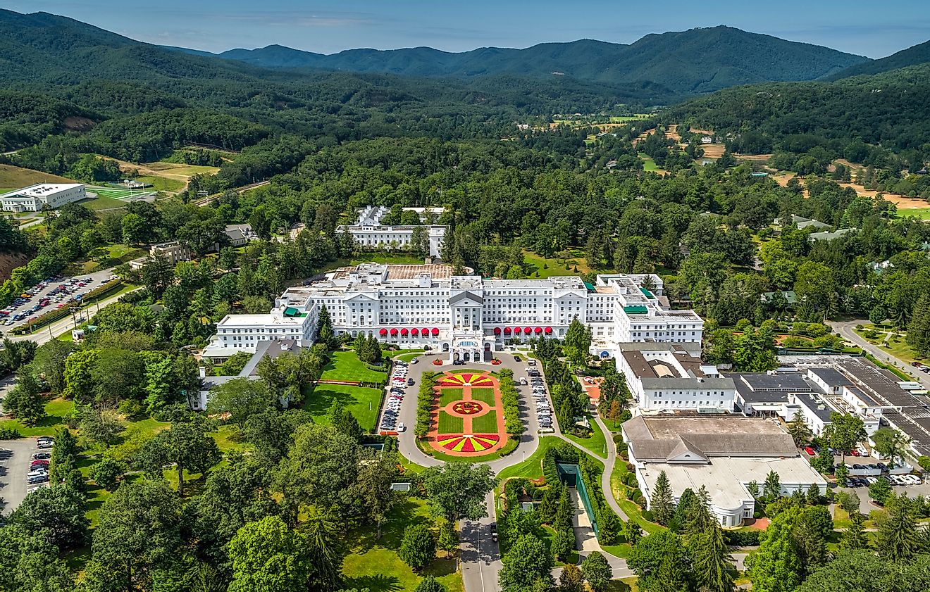 Aerial view of Greenbrier, West Virginia.