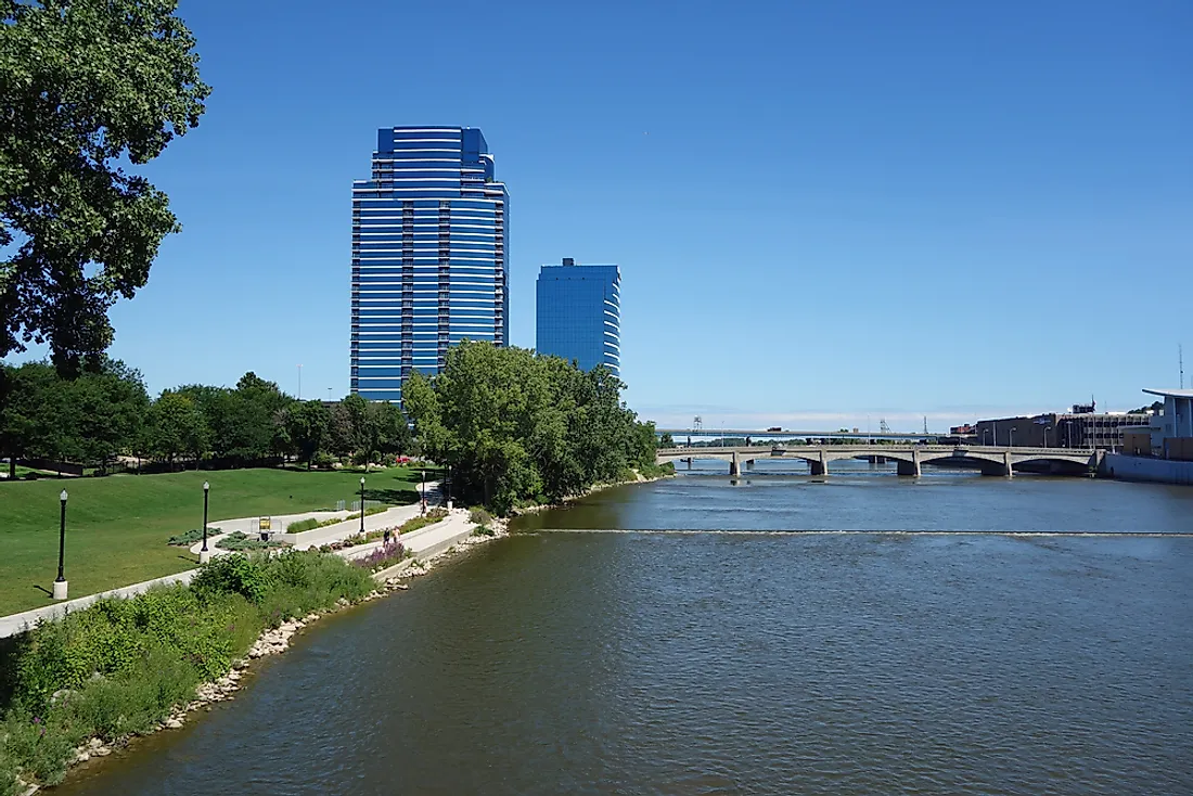 Grand River in Grand Rapids, Michigan.