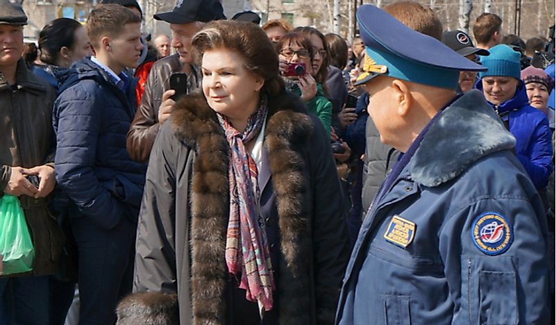 Valentina Tereshkova in 2016. Editorial credit: URRaL / Shutterstock.com.
