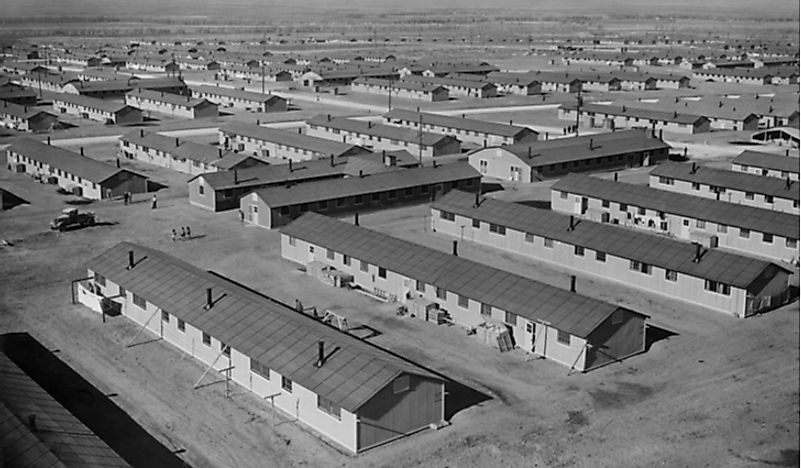 Fred Korematsu fought against internment camps for Japanese-Americans, such as this one.