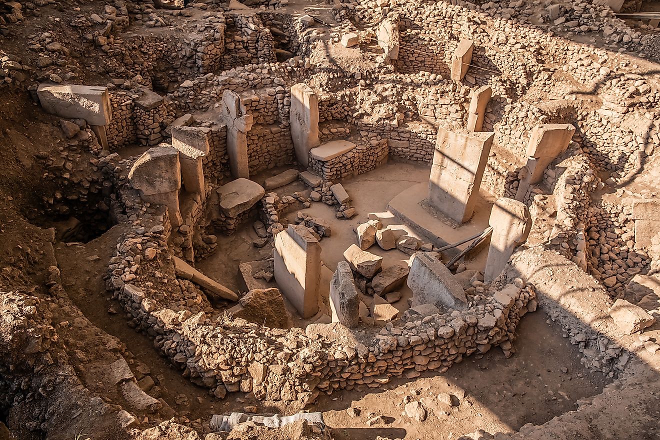 Model of an ancient city.