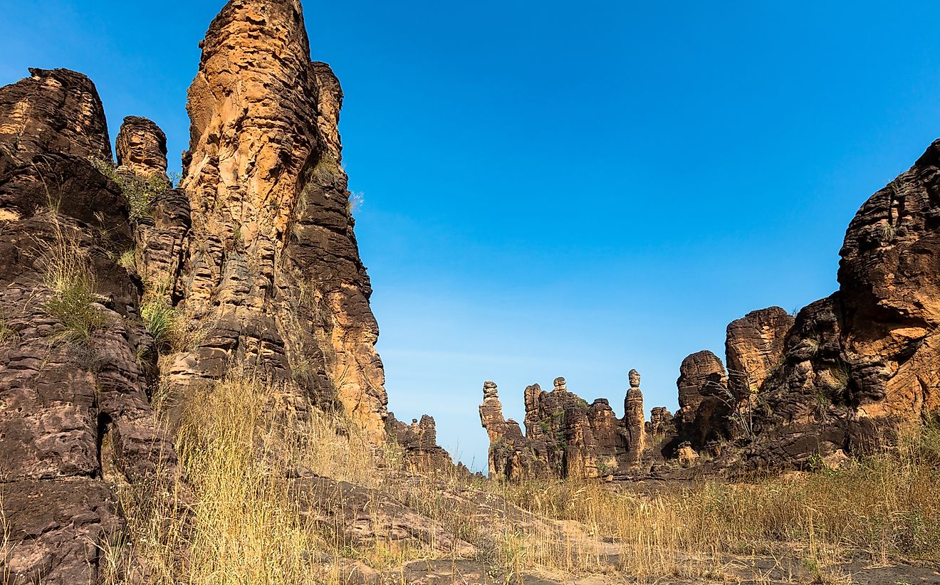 The unique peaks of Burkina Faso. 