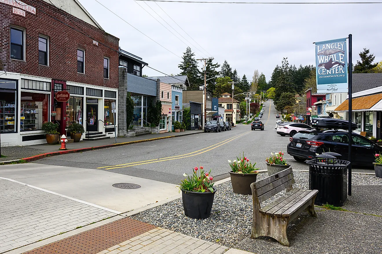 Cityscape view along 1st Street in Langley, Washington on Whidbey Island, Ian Dewar Photography on iStock.com