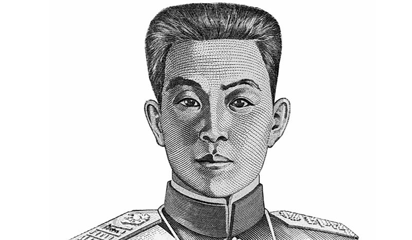The portrait of the first President of the Philippines, Emilio Aguinaldo, that is used on the five peso banknote. 