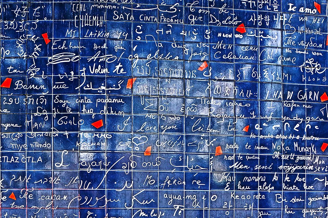 Le mur des je t'aime, Paris.